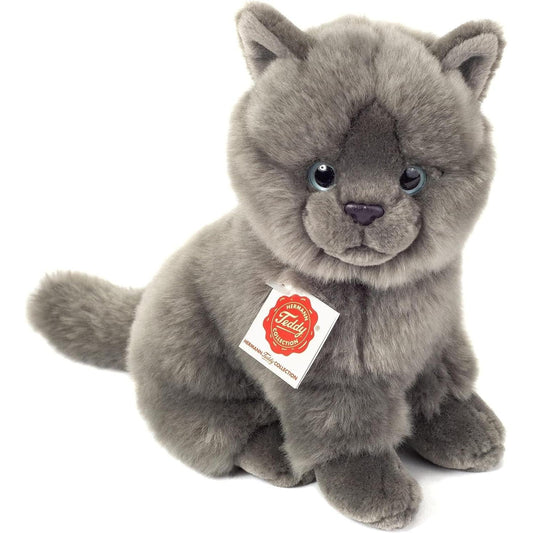 Teddy Hermann Kartäuser Katze sitzend 20 cm 91825 Kuscheltier Plüschtier-Teddy-Hermann GmbH-Teddy Cool Shop