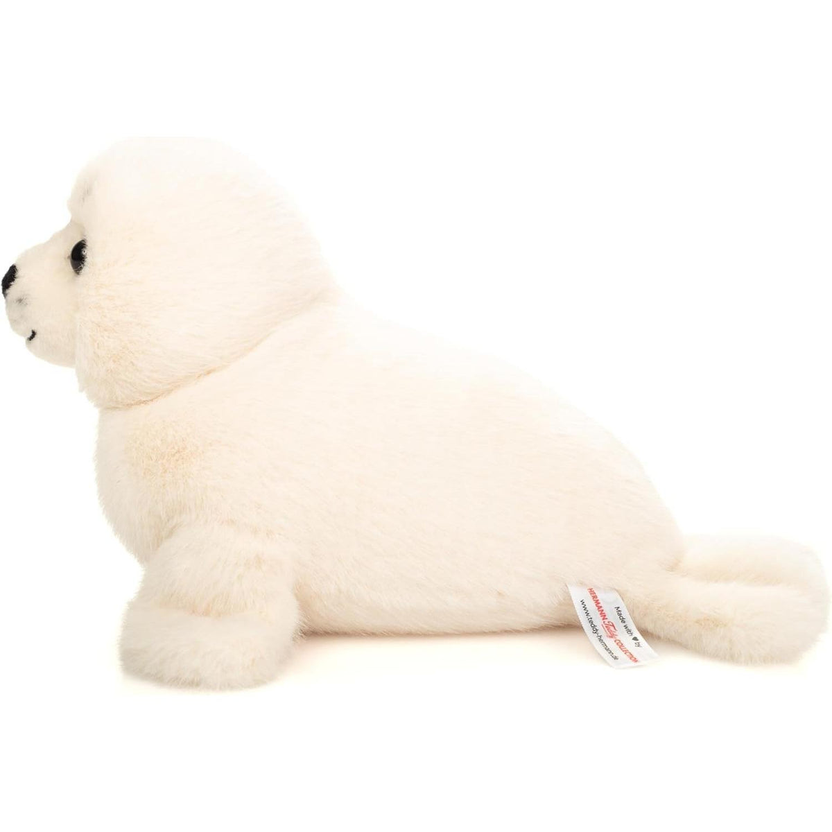 Teddy Hermann Robbe weiß 25 cm 90041 Kuscheltier Plüschtier Stofftier Seehund-Teddy Cool Shop-Teddy Cool Shop