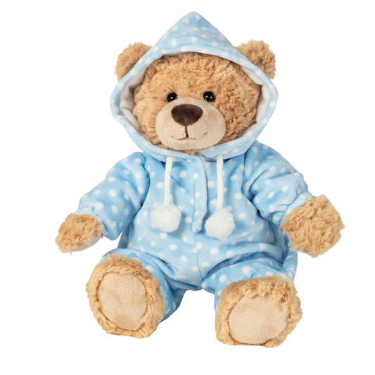Teddy Hermann Schlafanzugbär blau 30 cm 91387 Kuscheltier Plüschtier-Teddy-Hermann GmbH-Teddy Cool Shop
