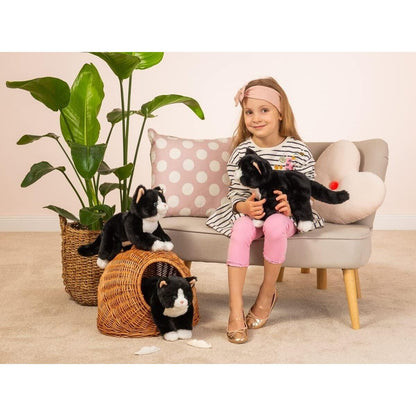 Teddy Hermann Schlenkerkatze Katze schwarz 30 cm 91835 Kuscheltier Plüschtier-Teddy-Hermann GmbH-Teddy Cool Shop