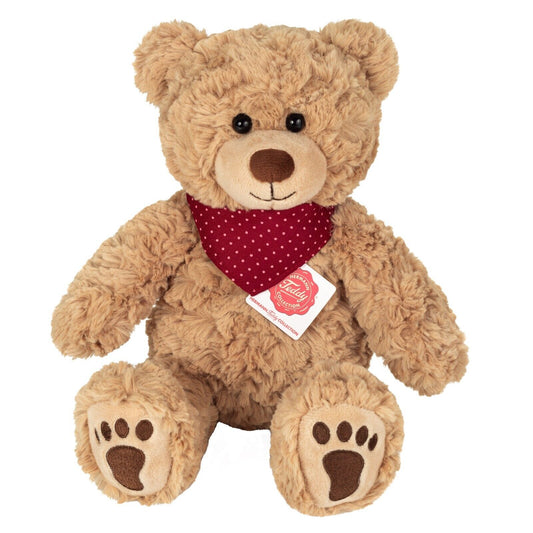Teddy Hermann Teddy Curtis mit rotem Halstuch 30 cm 91327 Kuscheltier Plüschtier-Teddy-Hermann GmbH-Teddy Cool Shop
