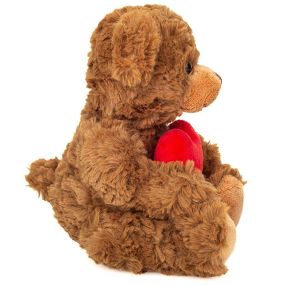 Teddy Hermann Teddy mit Herz braun 20 cm 91330 Kuscheltier Plüschtier-Teddy-Hermann GmbH-Teddy Cool Shop