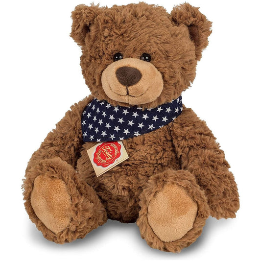 Teddy Hermann Teddybär braun mit Halstuch 30 cm 91362 Kuscheltier Plüschtier-Teddy-Hermann GmbH-Teddy Cool Shop