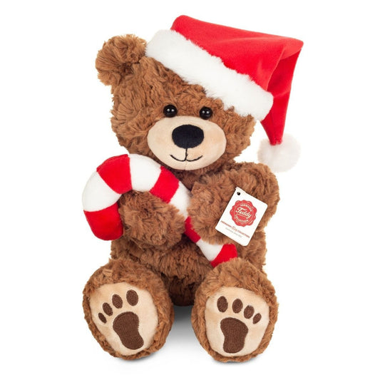 Teddy Hermann Weihnachts-Teddy mit Zuckerstange 30 cm aus Plüsch 94703-Teddy-Hermann GmbH-Teddy Cool Shop