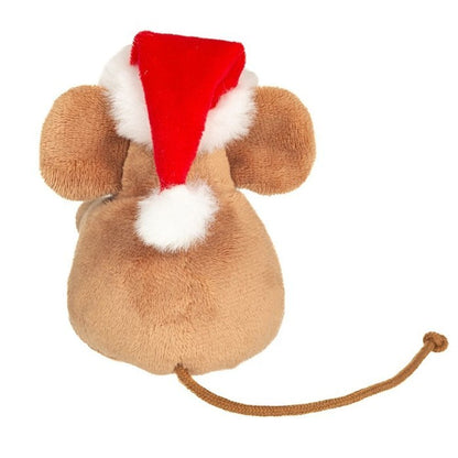 Teddy Hermann Weihnachtsmaus mit Geschenk 11 cm 94621 Plüschtier Kuscheltier-Teddy-Hermann GmbH-Teddy Cool Shop