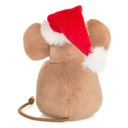 Teddy Hermann Weihnachtsmaus mit Ilexblatt 11 cm 94629 Plüschtier Kuscheltier-Teddy-Hermann GmbH-Teddy Cool Shop