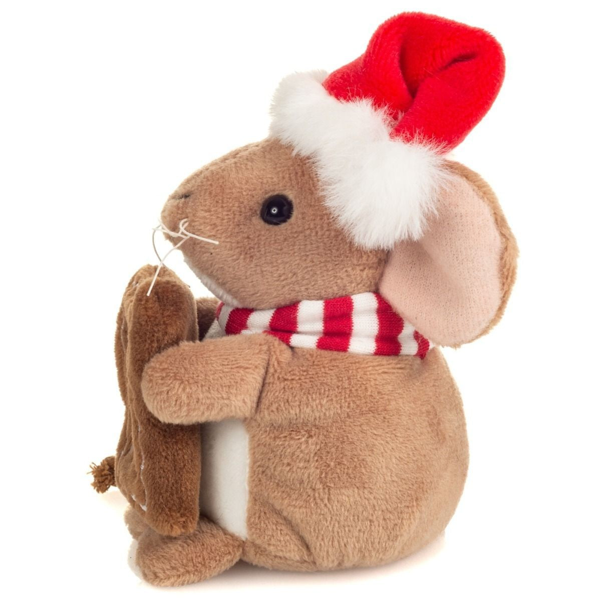 Teddy Hermann Weihnachtsmaus mit Lebkuchen 11 cm 94605 Plüschtier Kuscheltier-Teddy-Hermann GmbH-Teddy Cool Shop