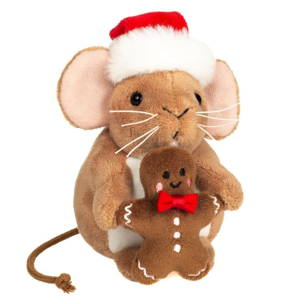 Teddy Hermann Weihnachtsmaus mit Lebkuchenmann 11 cm 94622 Plüschtier-Teddy Cool Shop-Teddy Cool Shop