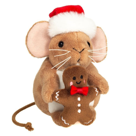 Teddy Hermann Weihnachtsmaus mit Lebkuchenmann 11 cm 94622 Plüschtier-Teddy Cool Shop-Teddy Cool Shop