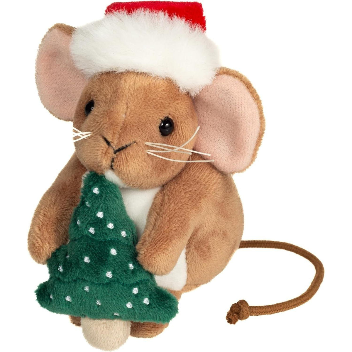 Teddy Hermann Weihnachtsmaus mit Tannenbaum 11 cm 94623 Plüschtier Kuscheltier-Teddy-Hermann GmbH-Teddy Cool Shop