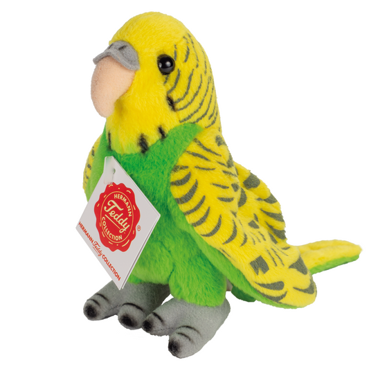 Teddy Hermann Wellensittich Grün 13 cm 94158 Kuscheltier Plüschtier-Teddy-Hermann GmbH-Teddy Cool Shop