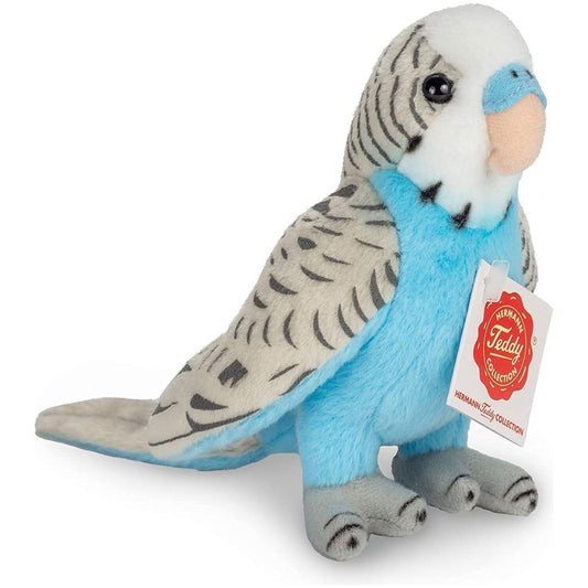 Teddy Hermann Wellensittich blau 13 cm 94159 Kuscheltier Plüschtier-Teddy-Hermann GmbH-Teddy Cool Shop